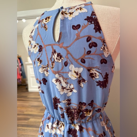 Blue Floral Miami Midi Dress - Picture 2 of 7